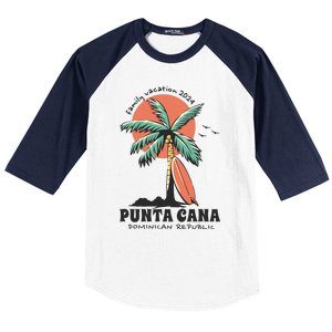 Punta Cana Family Vacation 2024 Matching Dominican Baseball Sleeve Shirt