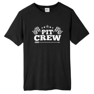 Pit Crew Funny Race Track Racing Mechanic Car Parties Drive Tall Fusion ChromaSoft Performance T-Shirt