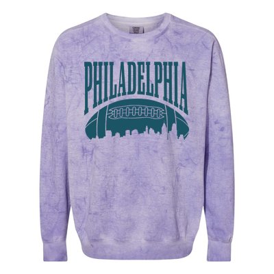 Philadelphia City Football its a philly thing Colorblast Crewneck Sweatshirt