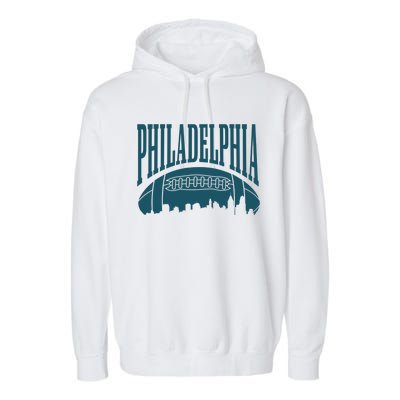 Philadelphia City Football its a philly thing Garment-Dyed Fleece Hoodie