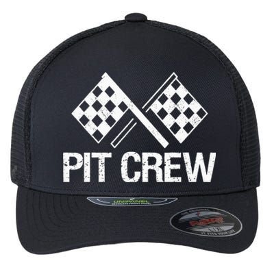 Pit Crew For Racing Car Parties Flexfit Unipanel Trucker Cap