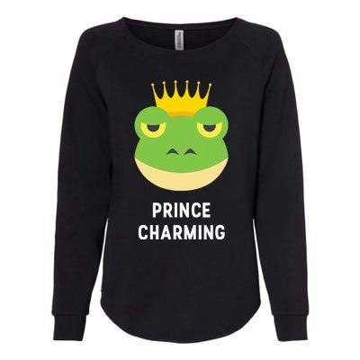 Prince Charming Frog Kissing Funny Fairy Tale Hero Womens California Wash Sweatshirt