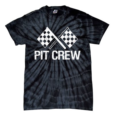 Pit Crew for Racing Car Parties Tie-Dye T-Shirt