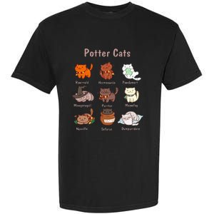 Potter Cats Funny Gifts For Cat Lovers Garment-Dyed Heavyweight T-Shirt