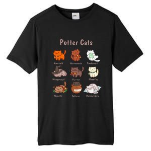 Potter Cats Funny Gifts For Cat Lovers Tall Fusion ChromaSoft Performance T-Shirt