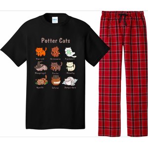 Potter Cats Funny Gifts For Cat Lovers Pajama Set