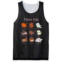 Potter Cats Funny Gifts For Cat Lovers Mesh Reversible Basketball Jersey Tank