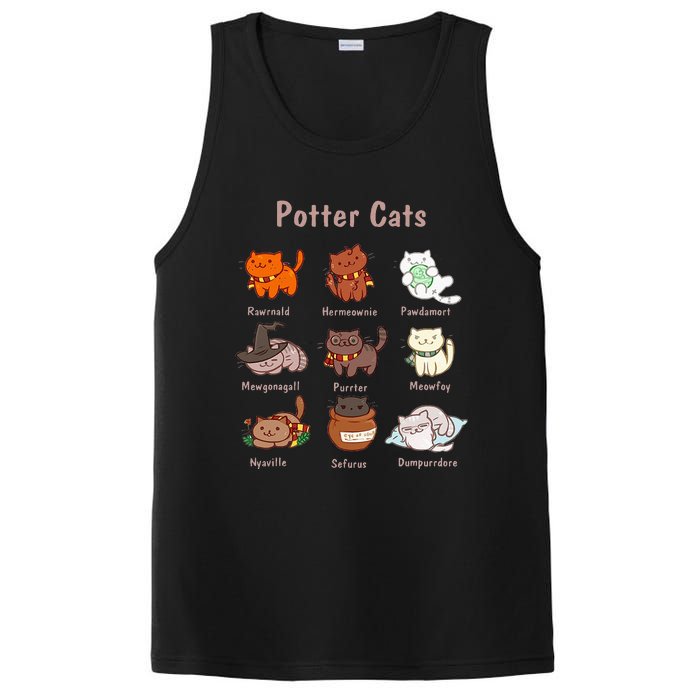 Potter Cats Funny Gifts For Cat Lovers PosiCharge Competitor Tank