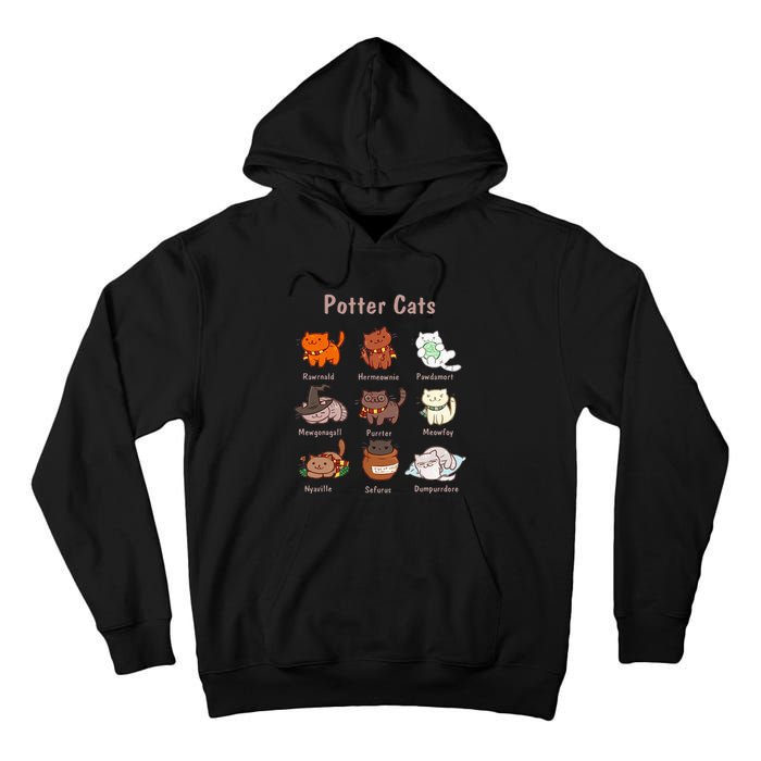 Potter Cats Funny Gifts For Cat Lovers Tall Hoodie