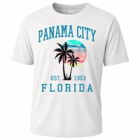 Panama City Florida Spring Vacations Beach Palm Trees Summer Cooling Performance Crew T-Shirt