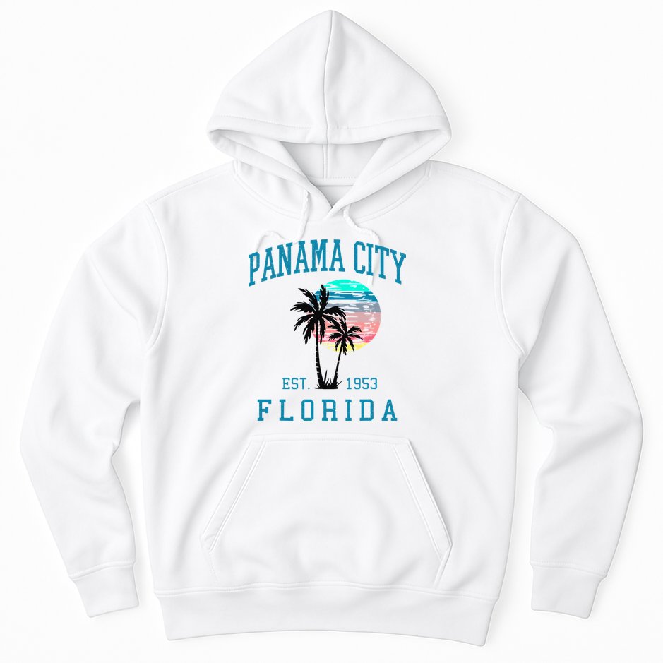 Panama City Florida Spring Vacations Beach Palm Trees Summer Hoodie