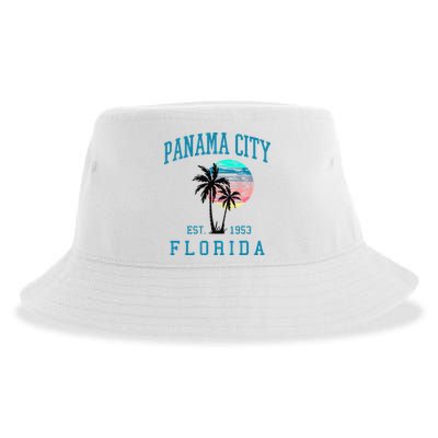 Panama City Florida Spring Vacations Beach Palm Trees Summer Sustainable Bucket Hat