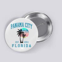 Panama City Florida Spring Vacations Beach Palm Trees Summer Button
