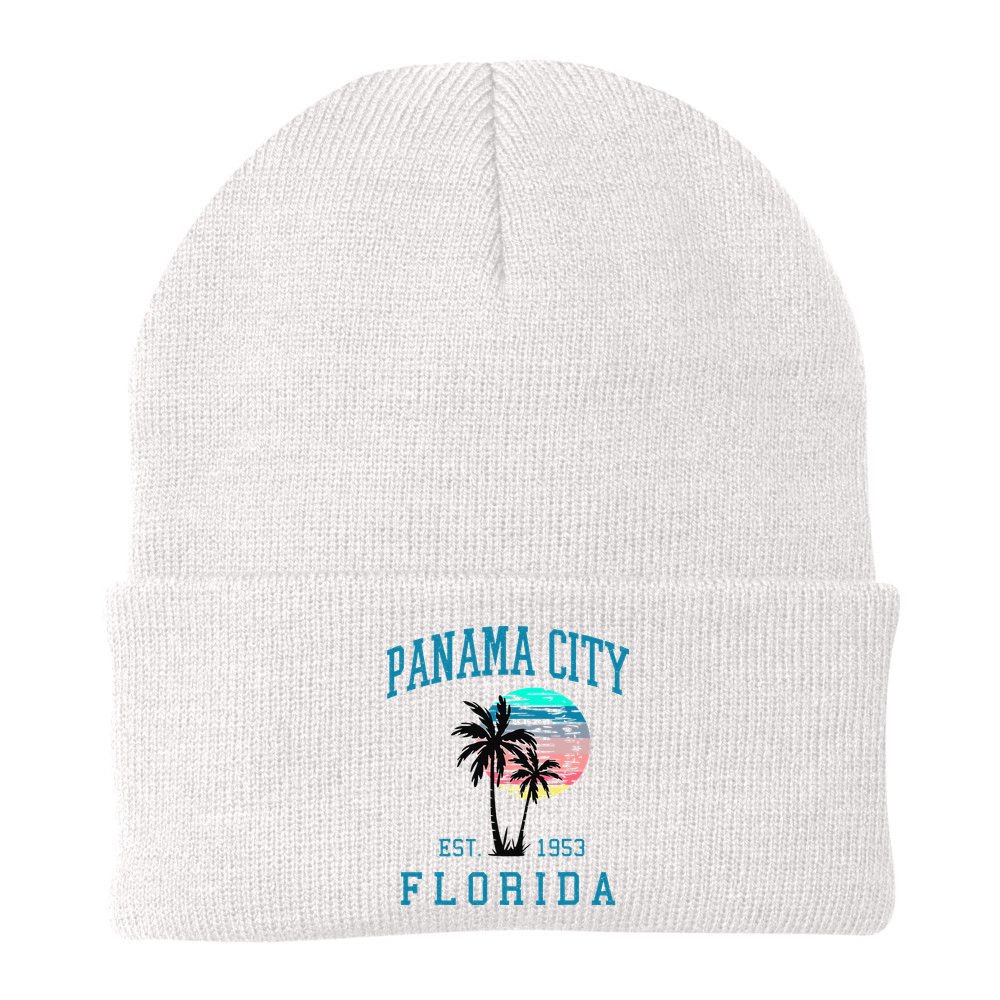 Panama City Florida Spring Vacations Beach Palm Trees Summer Beanie
