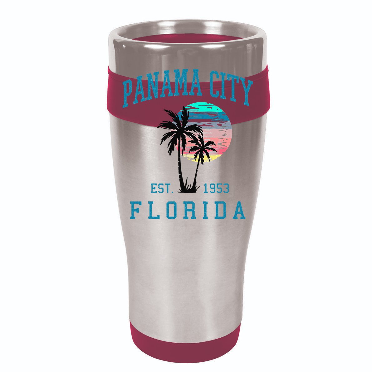 Panama City Florida Spring Vacations Beach Palm Trees Summer Cooling Performance Long Sleeve Crew
