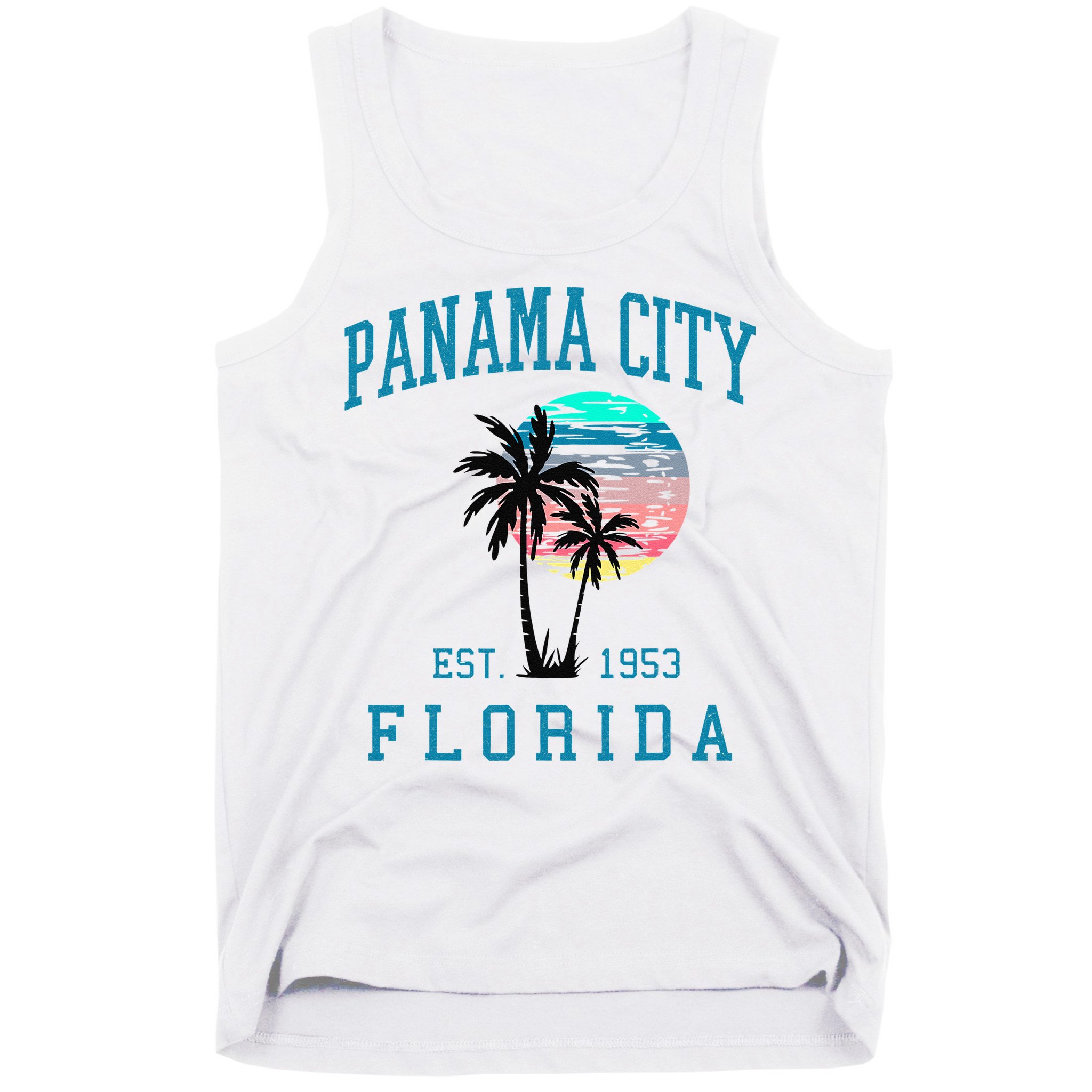 Panama City Florida Spring Vacations Beach Palm Trees Summer Tank Top