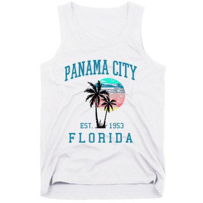 Panama City Florida Spring Vacations Beach Palm Trees Summer Tank Top