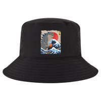 Persian Catzilla Funny Cat Ocean Waves Japanese Art Retro Cool Comfort Performance Bucket Hat