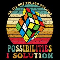 Puzzle Cube Funny One Solution Speed Cub Puzzle Speedcubing Impact Tech Backpack