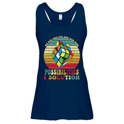 Puzzle Cube Funny One Solution Speed Cub Puzzle Speedcubing Ladies Essential Flowy Tank