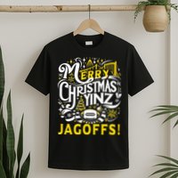 Pittsburgh Christmas Funny Yinz Jagoff Ugly T-Shirt