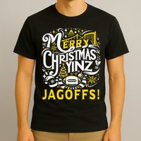 Pittsburgh Christmas Funny Yinz Jagoff Ugly T-Shirt