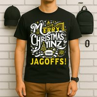 Pittsburgh Christmas Funny Yinz Jagoff Ugly T-Shirt