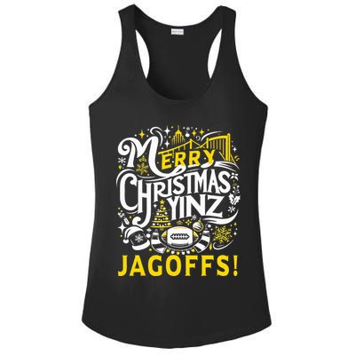 Pittsburgh Christmas Funny Yinz Jagoff Ugly Ladies PosiCharge Competitor Racerback Tank