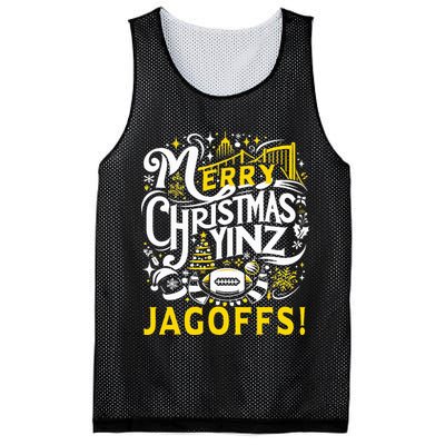 Pittsburgh Christmas Funny Yinz Jagoff Ugly Mesh Reversible Basketball Jersey Tank