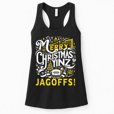 Pittsburgh Christmas Funny Yinz Jagoff Ugly Womens Tank Top