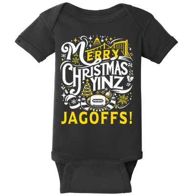 Pittsburgh Christmas Funny Yinz Jagoff Ugly Baby Bodysuit
