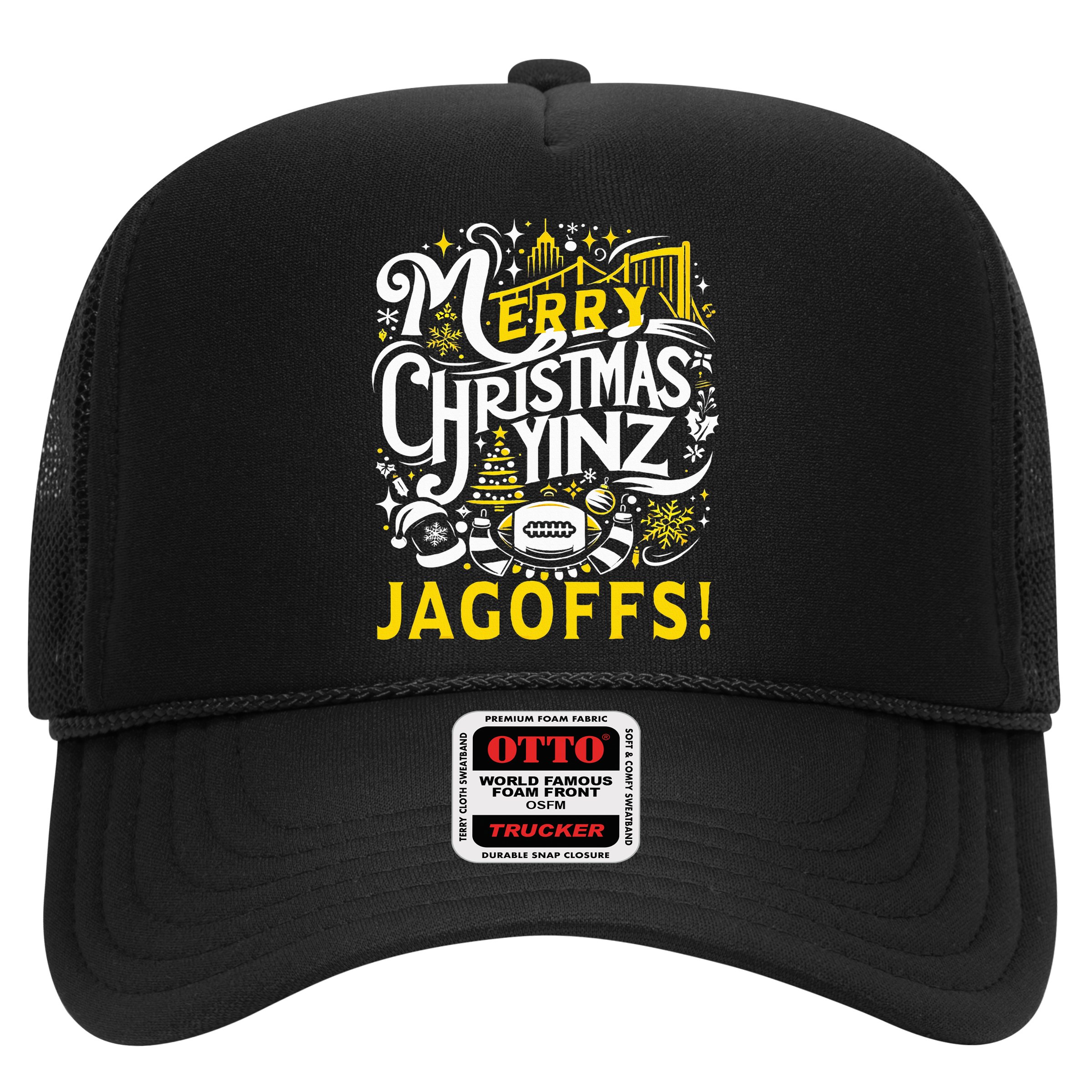 Pittsburgh Christmas Funny Yinz Jagoff Ugly Hat