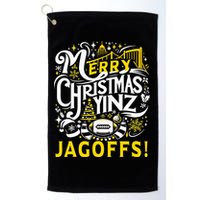 Pittsburgh Christmas Funny Yinz Jagoff Ugly Golf Towel