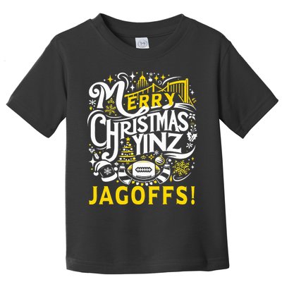 Pittsburgh Christmas Funny Yinz Jagoff Ugly Toddler T-Shirt