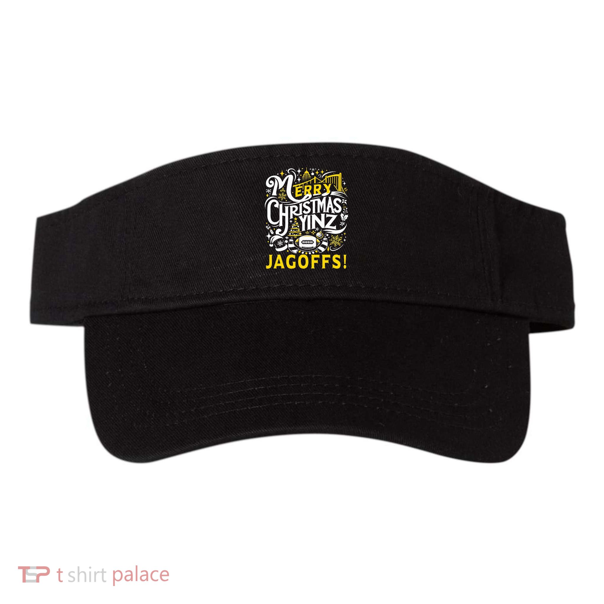 Pittsburgh Christmas Funny Yinz Jagoff Ugly Visor