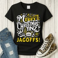 Pittsburgh Christmas Funny Yinz Jagoff Ugly Womens T-Shirt