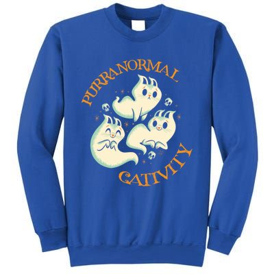 Purranormal Cativity Funny Halloween Costume Ghost Cats Gift Great Gift Sweatshirt