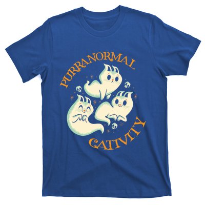 Purranormal Cativity Funny Halloween Costume Ghost Cats Gift Great Gift T-Shirt