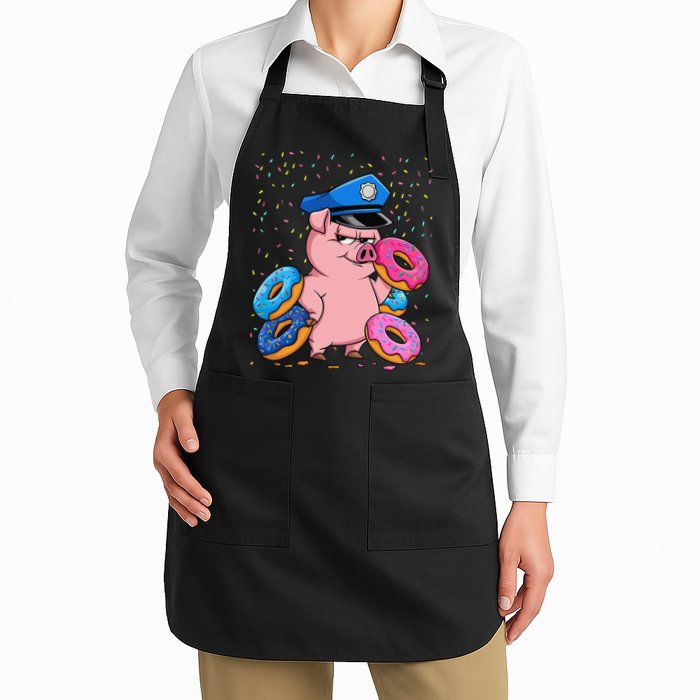 Pig Cop Funny Police Officer Doughnut Apron