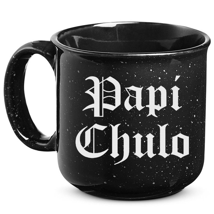 Papi Chulo Funny Mexican Spanish Handsome El Jefe Pimp Daddy 15oz Campfire Ceramic Mug