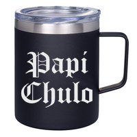 Papi Chulo Funny Mexican Spanish Handsome El Jefe Pimp Daddy 12oz Stainless Steel Coffee Mug