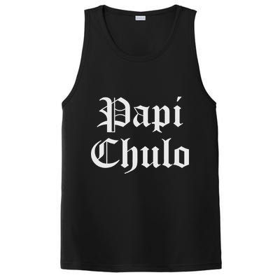 Papi Chulo Funny Mexican Spanish Handsome El Jefe Pimp Daddy PosiCharge Competitor Tank