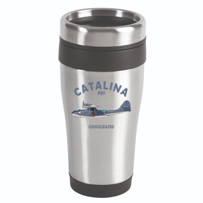 Pby Catalina Flying Boat Seaplane Airplane American Ww2 16oz Travel Tumbler