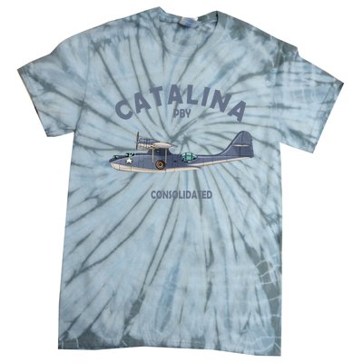 Pby Catalina Flying Boat Seaplane Airplane American Ww2 Tie-Dye T-Shirt