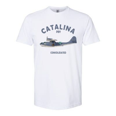 Pby Catalina Flying Boat Seaplane Airplane American Ww2 Softstyle CVC T-Shirt