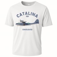 Pby Catalina Flying Boat Seaplane Airplane American Ww2 Cooling Performance Crew T-Shirt
