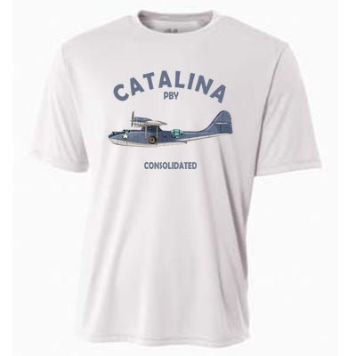 Pby Catalina Flying Boat Seaplane Airplane American Ww2 Cooling Performance Crew T-Shirt