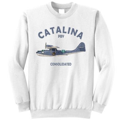 Pby Catalina Flying Boat Seaplane Airplane American Ww2 Sweatshirt