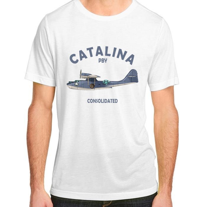 Pby Catalina Flying Boat Seaplane Airplane American Ww2 Adult ChromaSoft Performance T-Shirt