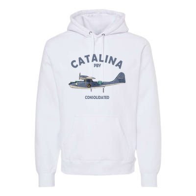 Pby Catalina Flying Boat Seaplane Airplane American Ww2 Premium Hoodie